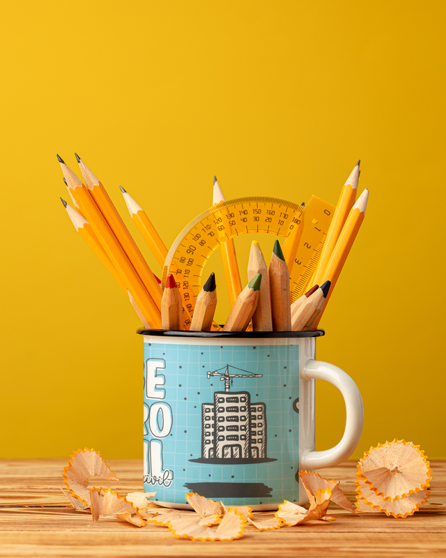TAZA ENLOZADA LECHERA INGERIO CIVIL REGALO PROFESION - 2