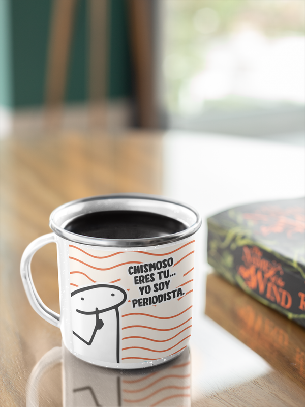 TAZA ENLOZADA LECHERA PERIODISTA REGALO PERIODISTA HOMBRE - 3