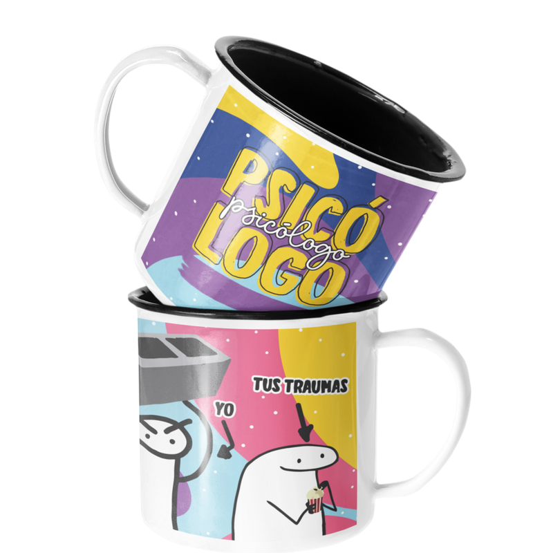 TAZA ENLOZADA LECHERA PSICOLOGA REGALO PSICOLOGA PROFESION - 1