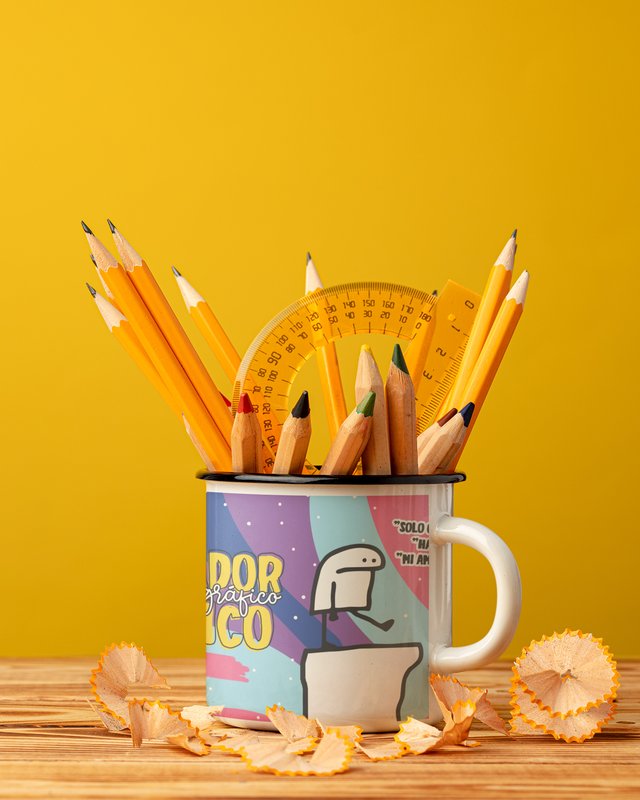 TAZA ENLOZADA LECHERA DISEÑO GRÁFICO REGALO PROFESION - 2