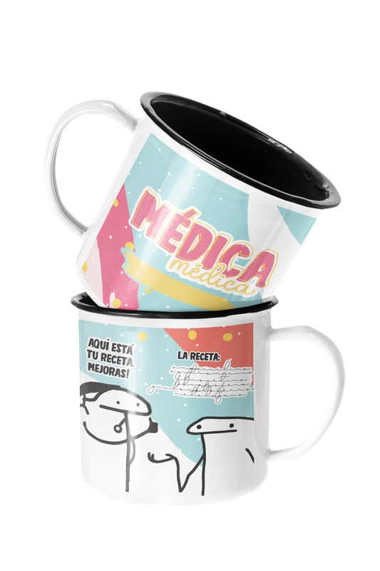 TAZA ENLOZADA LECHERA DENTISTA REGALO PROFESION MUJER - 1