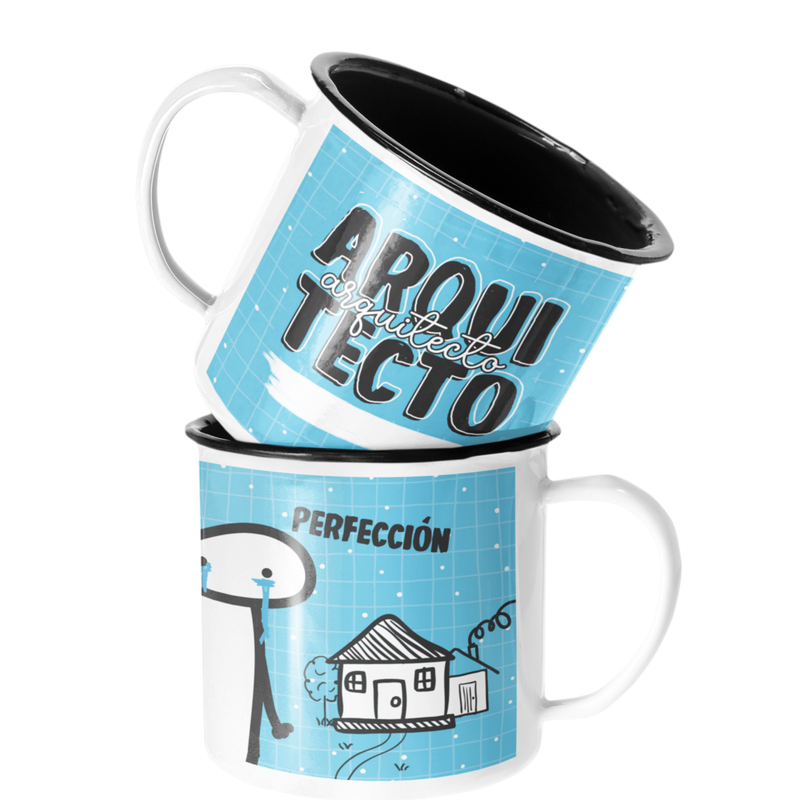 TAZA ENLOZADA LECHERA ARQUITECTO REGALO ARQUITECTO PROFESION - 1