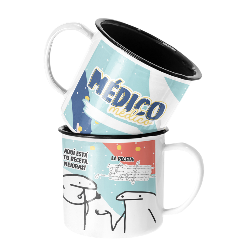 TAZA ENLOZADA LECHERA MEDICO REGALO MEDICO PROFESION - 1