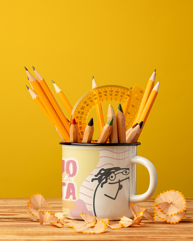 TAZA ENLOZADA LECHERA PERIODISTA REGALO PERIODISTA MUJER - 2