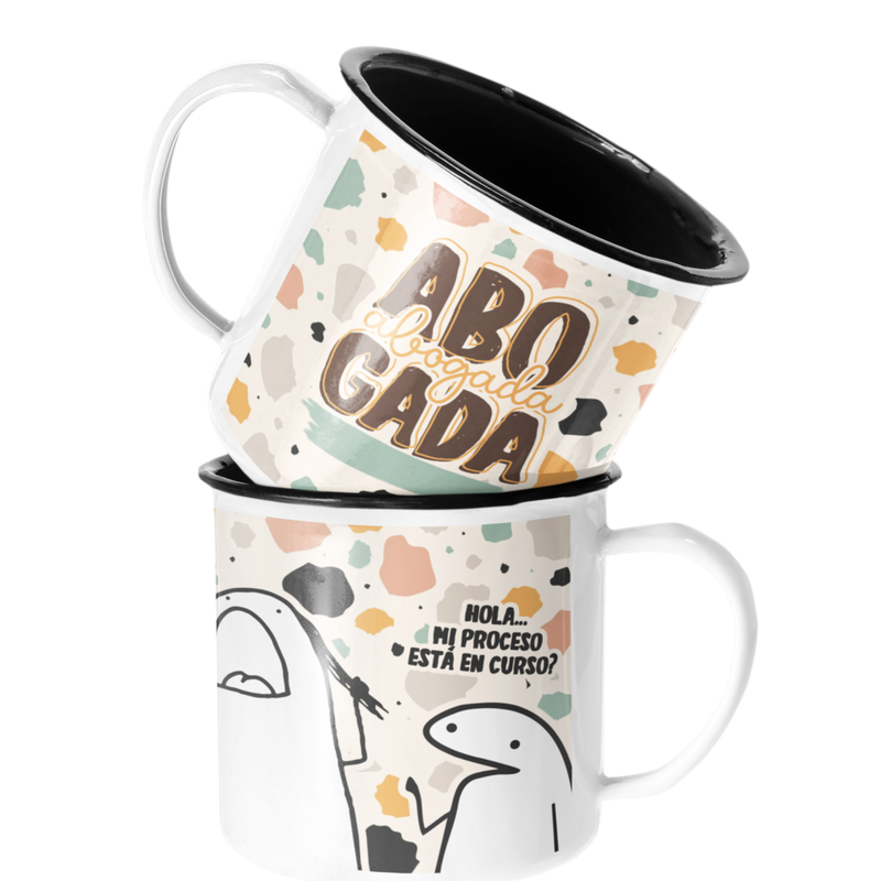 TAZA ENLOZADA LECHERA ABOGADA REGALO ABOGADA PROFESION - 1