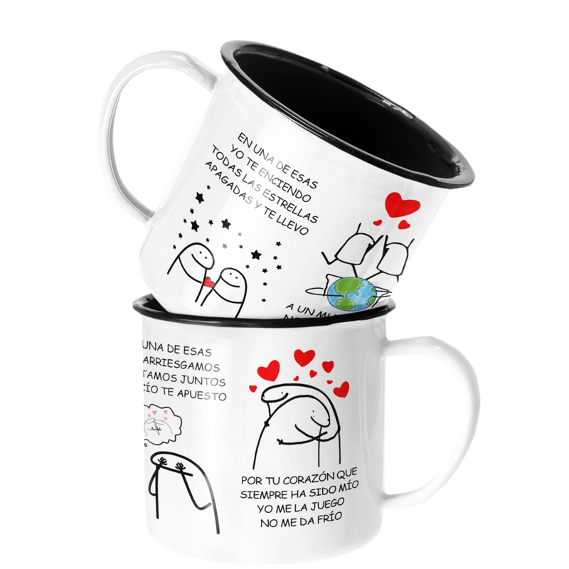 TAZA ENLOZADA LECHERA EDITH MARQUEZ EN UNA DE ESAS - 1