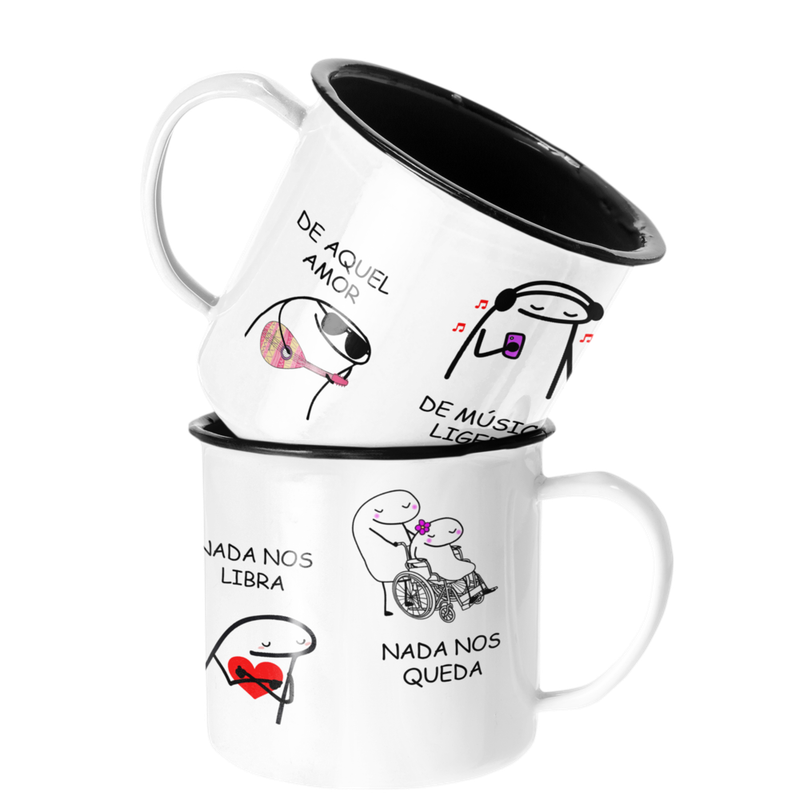 TAZA ENLOZADA LECHERA SODA STEREO DE MUSICA LIGERA - 1