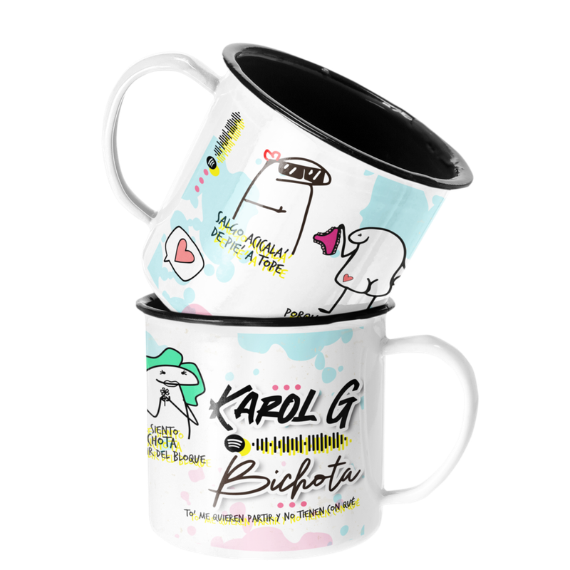 TAZA ENLOZADA LECHERA KAROL G BICHOTA MUSICA - 1