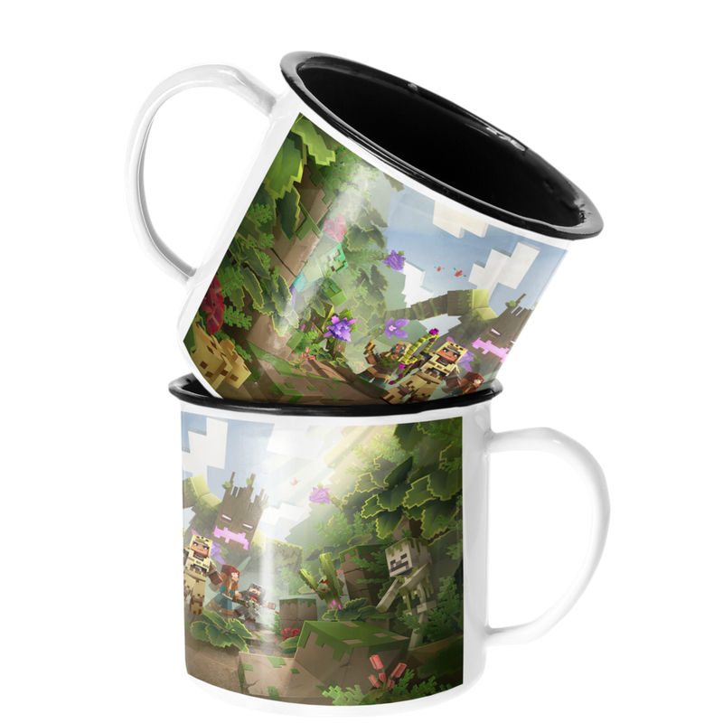 TAZA ENLOZADA LECHERA MINECRAFT VIDEOJUEGO SELVA GRUPO - 1