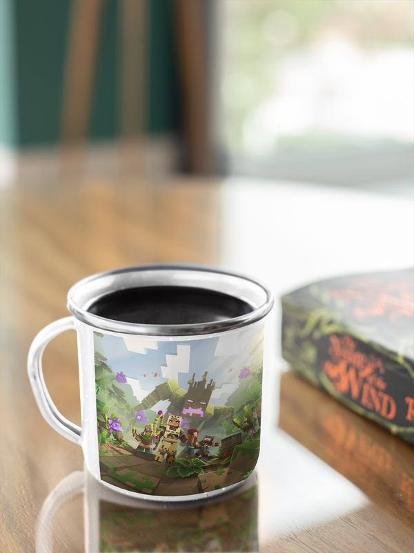 TAZA ENLOZADA LECHERA MINECRAFT VIDEOJUEGO SELVA GRUPO - 3