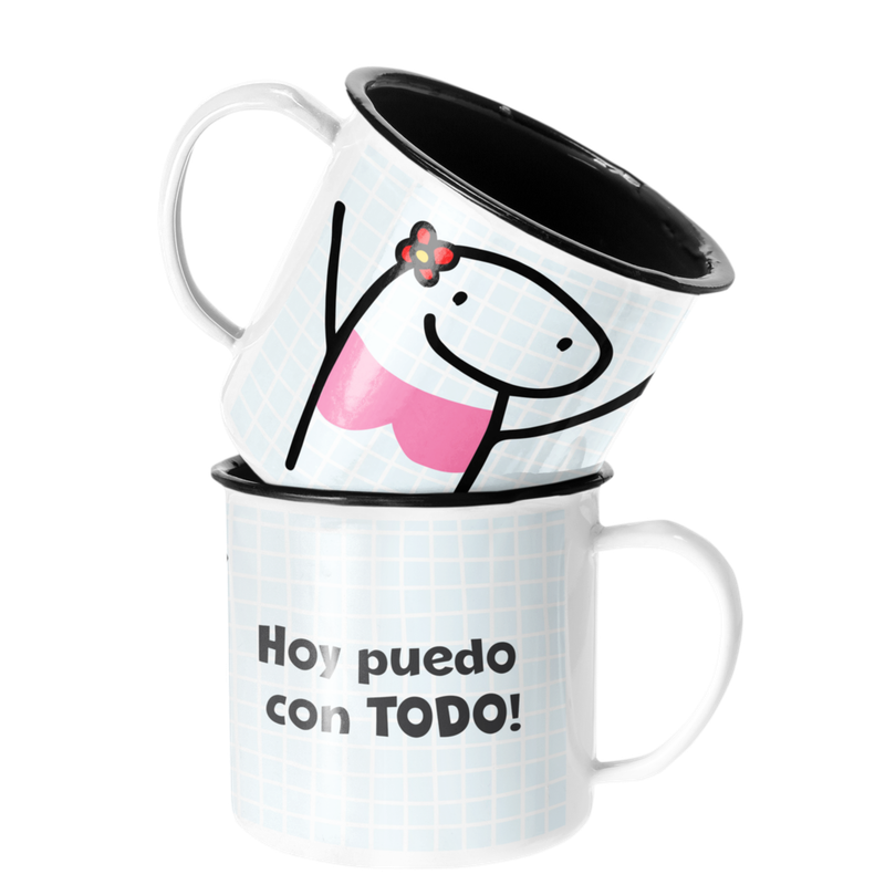 TAZA ENLOZADA LECHERA HOY PUEDO CON TODO REGALO - 1