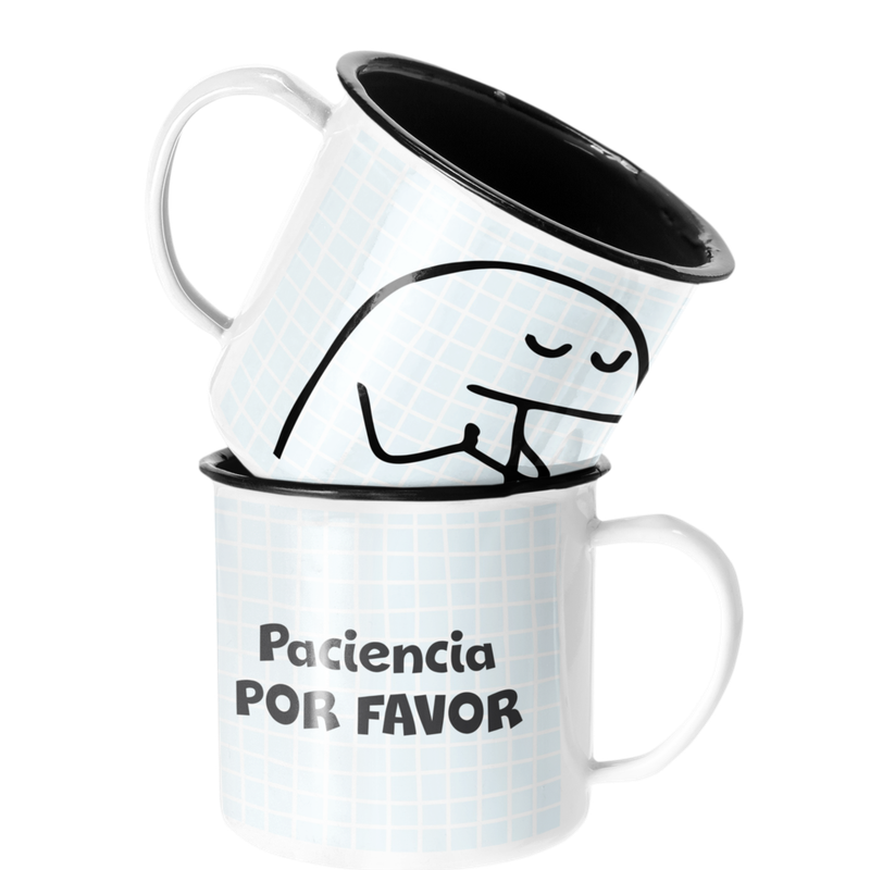 TAZA ENLOZADA LECHERA PACIENCIA PORFAVOR REGALO - 1