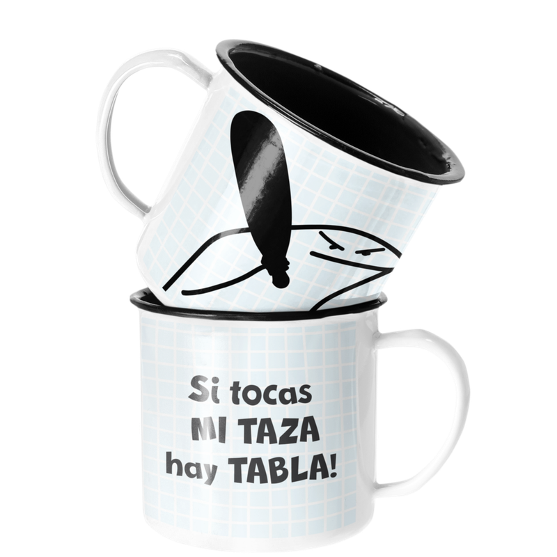 TAZA ENLOZADA LECHERA SI TOCAS MI TAZA HAY TABLA REGALO - 1