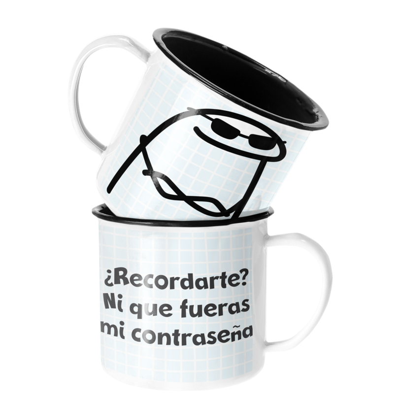 TAZA ENLOZADA LECHERA RECORDARTE NI QUE FUERAS CONTRASEÑA - 1