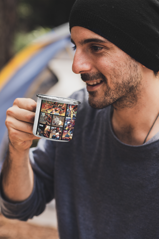 TAZA ENLOZADA LECHERA SPIDERMAN COMIC IRON SPIDER - 2