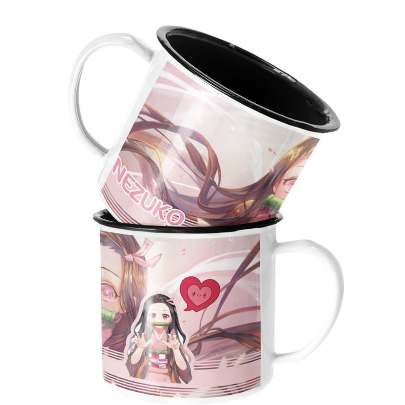 TAZA ENLOZADA LECHERA NEZUKO KAMADO KIMETSU - 1