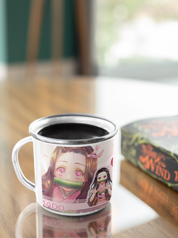 TAZA ENLOZADA LECHERA NEZUKO KAMADO KIMETSU - 4