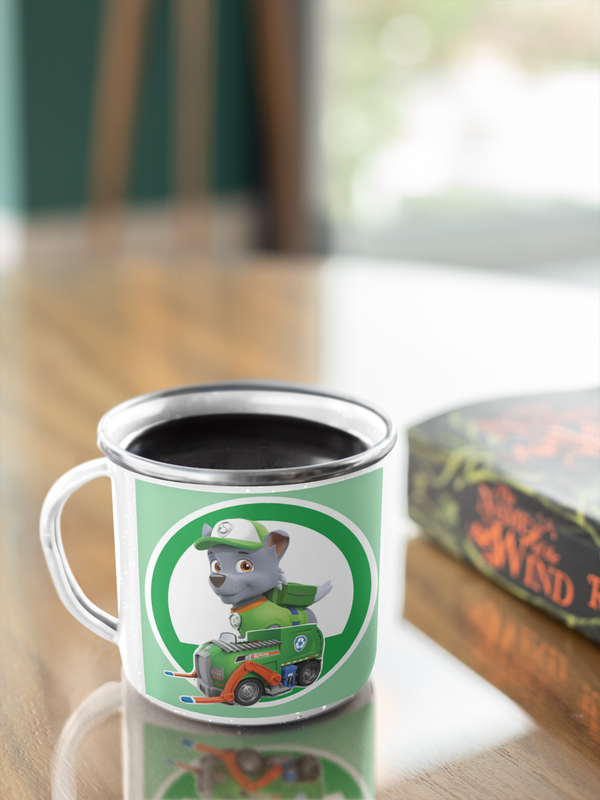 TAZA ENLOZADA LECHERA ROCKY CAMION BASURA PAW PATROL - 2