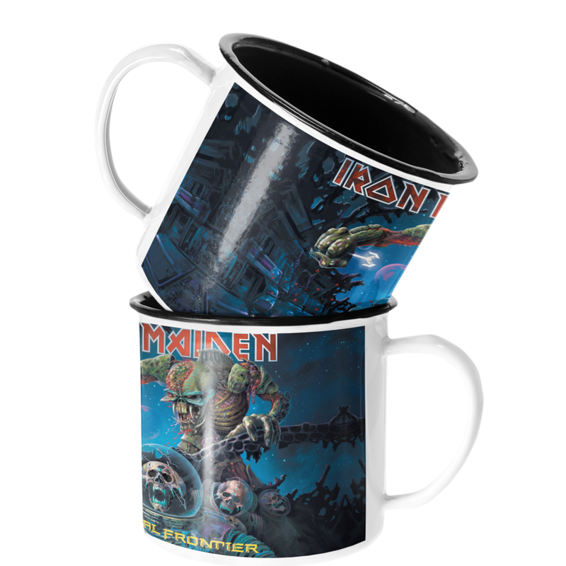 TAZA ENLOZADA LECHERA IRON MAIDEN THE FINAL FRONTIER ROCK - 1