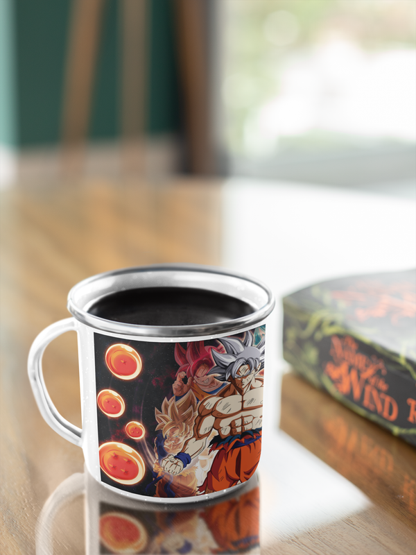 TAZA ENLOZADA LECHERA GOKU ULTRA INSTINTO DOMINADO - 4