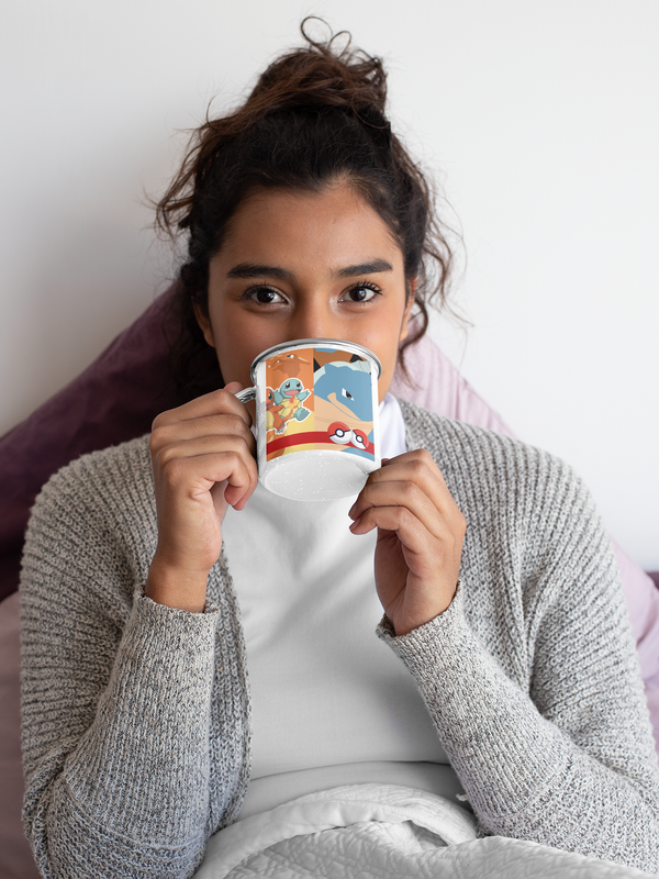 TAZA ENLOZADA LECHERA POKEMON EQUIPO ASH - 3