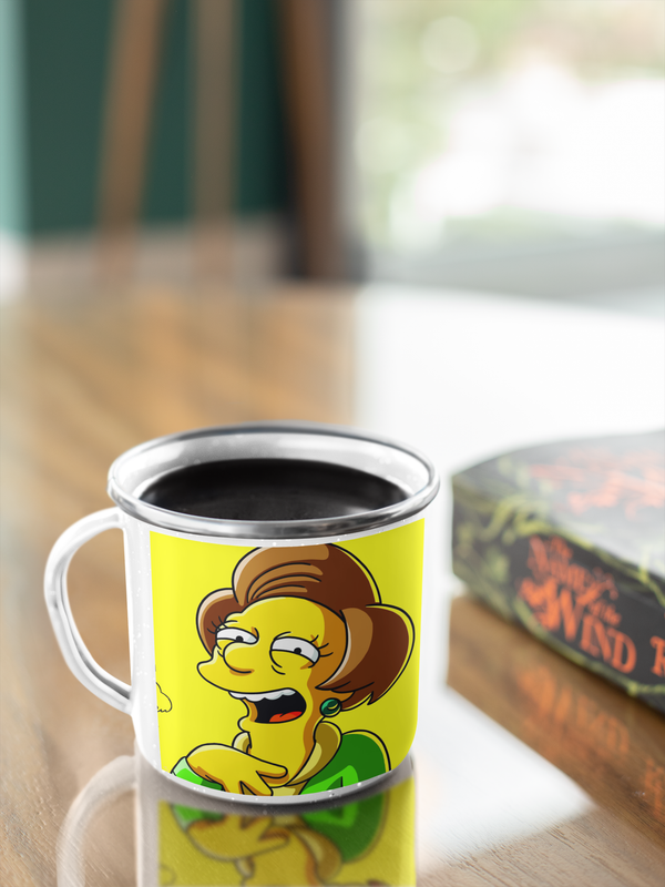 TAZA ENLOZADA LECHERA EDNA KRABAPPEL LOS SIMPSON DIBUJO - 2