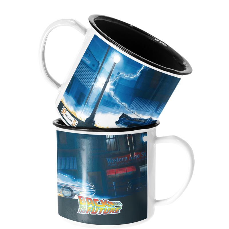 TAZA ENLOZADA LECHERA VOLVER AL FUTURO - 1