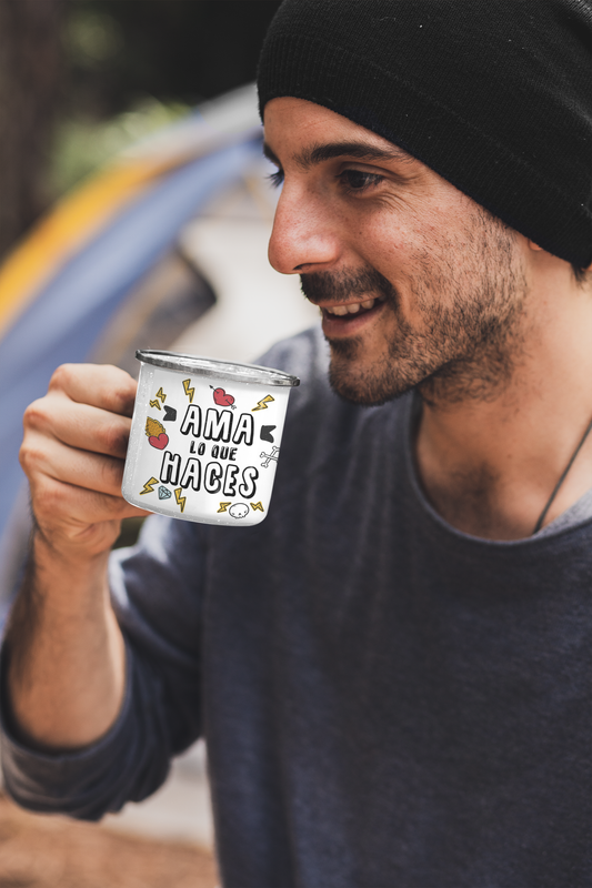 TAZA ENLOZADA LECHERA AMA LO QUE HACES FRASE MOTIVACION - 3