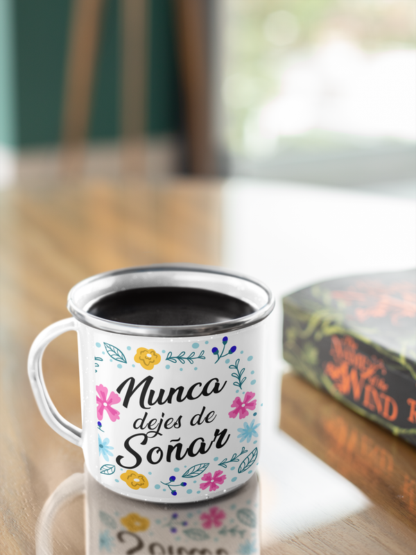 TAZA ENLOZADA LECHERA NUNCA DEJES DE SOÑAR MOTIVACIONAL - 2