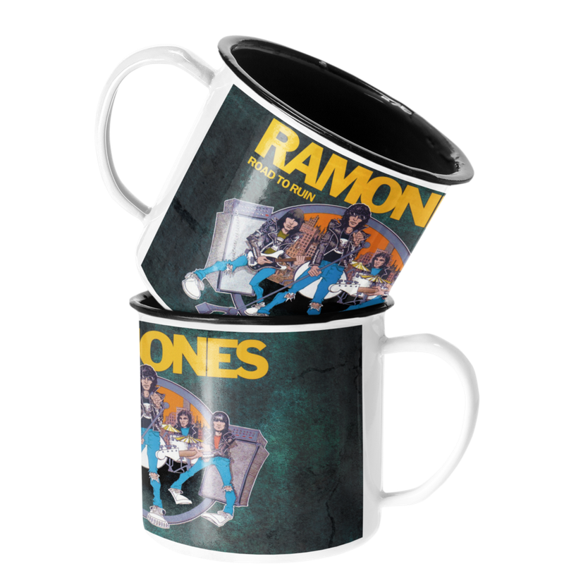 TAZA ENLOZADA LECHERA RAMONES ROAD TO RUIN - 1