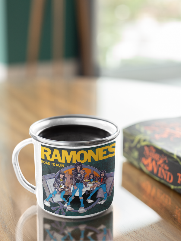 TAZA ENLOZADA LECHERA RAMONES ROAD TO RUIN - 4