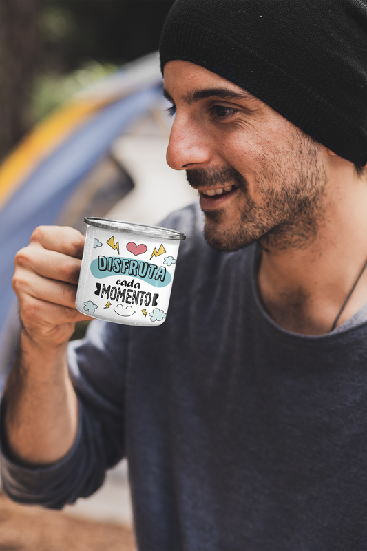 TAZA ENLOZADA LECHERA DISFRUTA CADA MOMENTO MOTIVACIONAL - 3