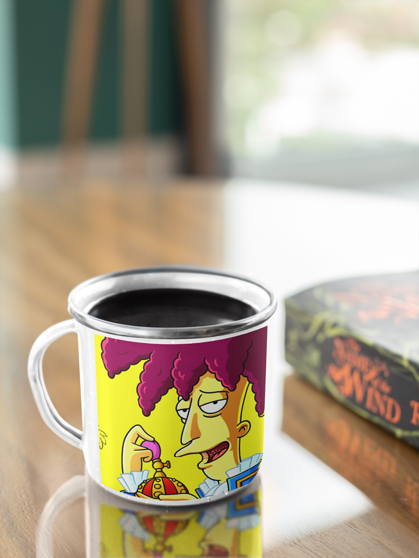 TAZA ENLOZADA LECHERA BOB PATIÑO LOS SIMPSON DIBUJO - 2