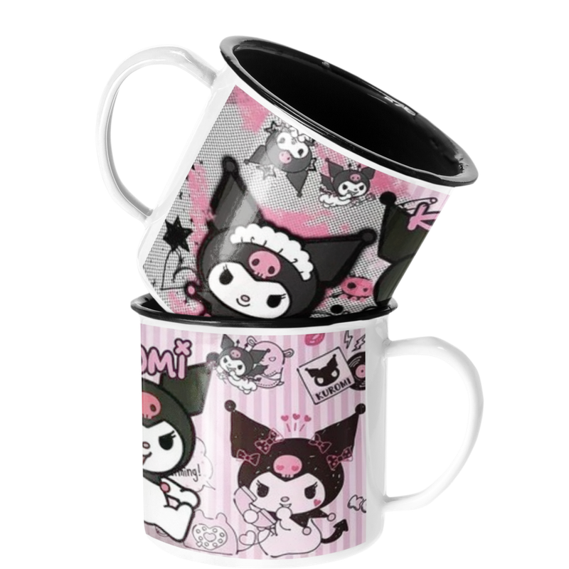 TAZA ENLOZADA LECHERA KUROMI EDICIÓN ESPECIAL ANIME - 1