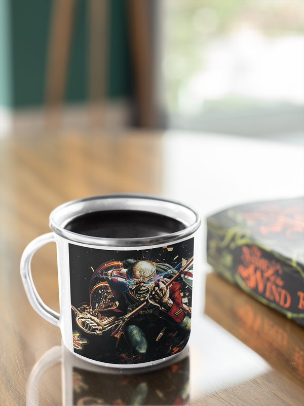 TAZA ENLOZADA LECHERA IRON MAIDEN CLASICO - 4