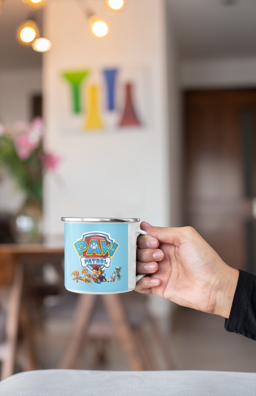 TAZA ENLOZADA LECHERA CHASE AUTO POLICIA PAW PATROL - 3