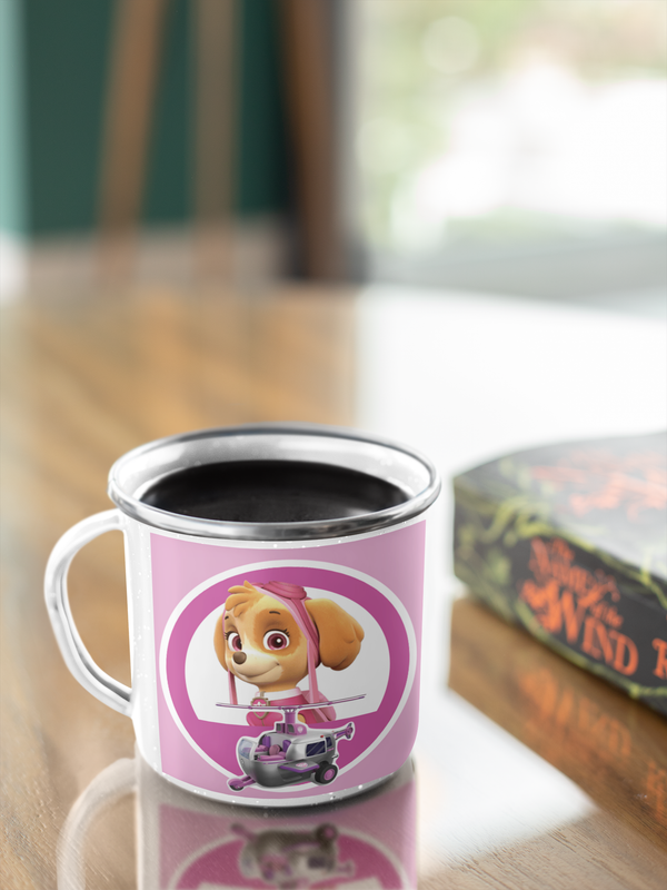 TAZA ENLOZADA LECHERA SKYE HELICOPTERO PAW PATROL - 2