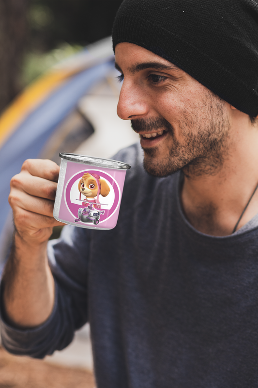 TAZA ENLOZADA LECHERA SKYE HELICOPTERO PAW PATROL - 4