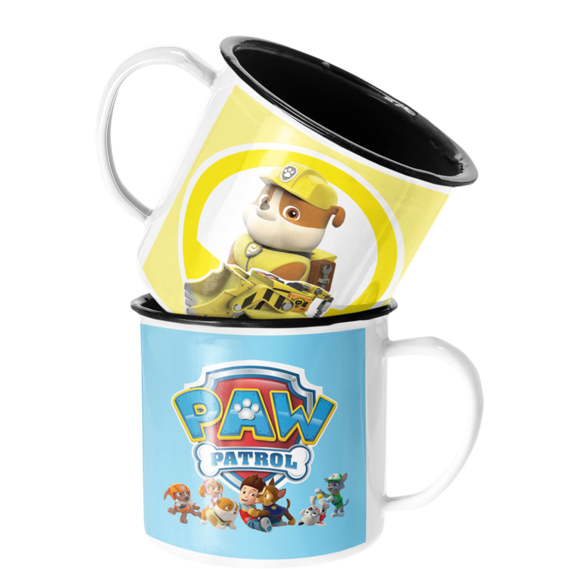 TAZA ENLOZADA LECHERA RUBBLE GRUA PAW PATROL - 1