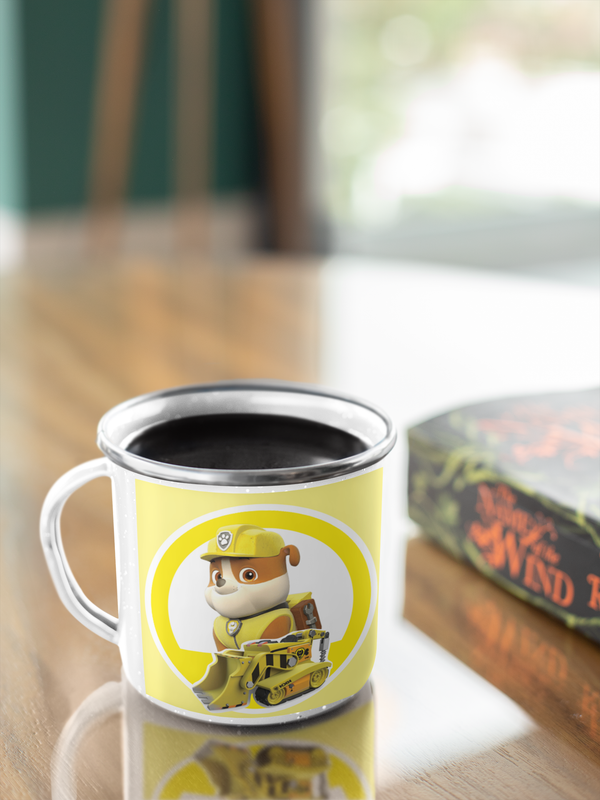 TAZA ENLOZADA LECHERA RUBBLE GRUA PAW PATROL - 2