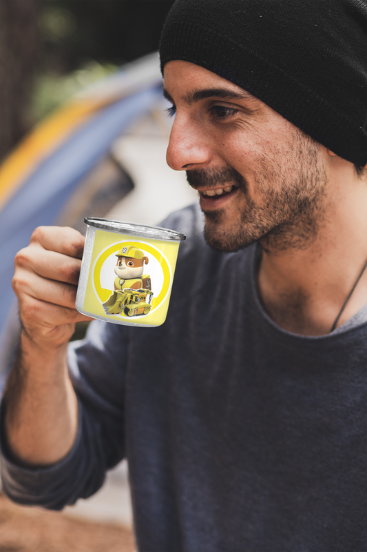 TAZA ENLOZADA LECHERA RUBBLE GRUA PAW PATROL - 4