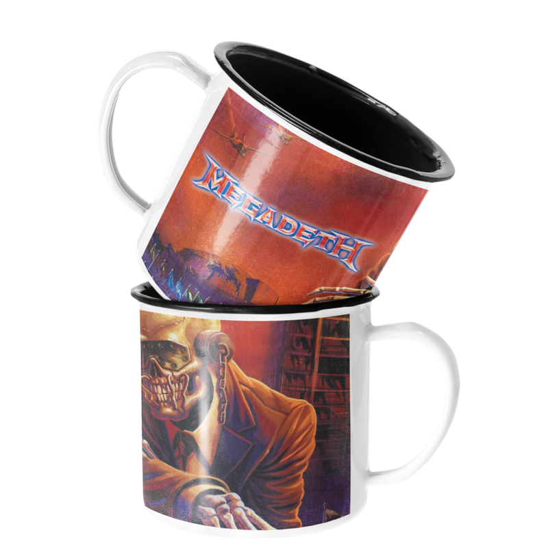 TAZA ENLOZADA LECHERA MEGADETH - 1