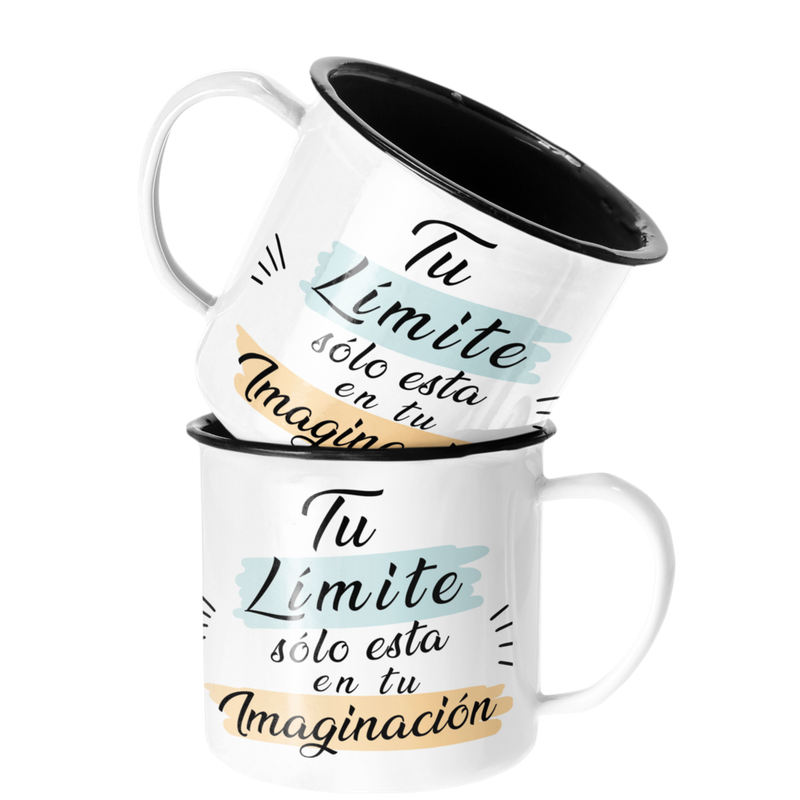 TAZA ENLOZADA LECHERA TU LIMITE SOLO ESTÁ EN TU IMAGINACION - 1