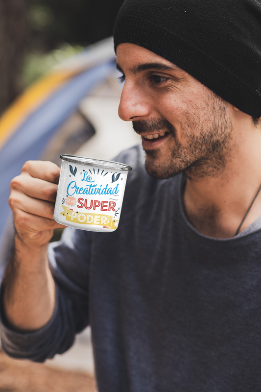 TAZA ENLOZADA LECHERA LA CREATIVIDAD ES MI SUPERPODER - 3