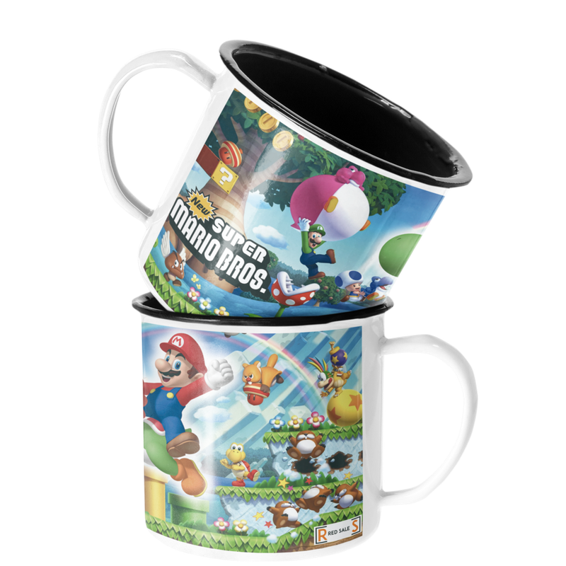 TAZA ENLOZADA LECHERA MARIO BROSS YOSHI SUPER MARIO BROSS - 1