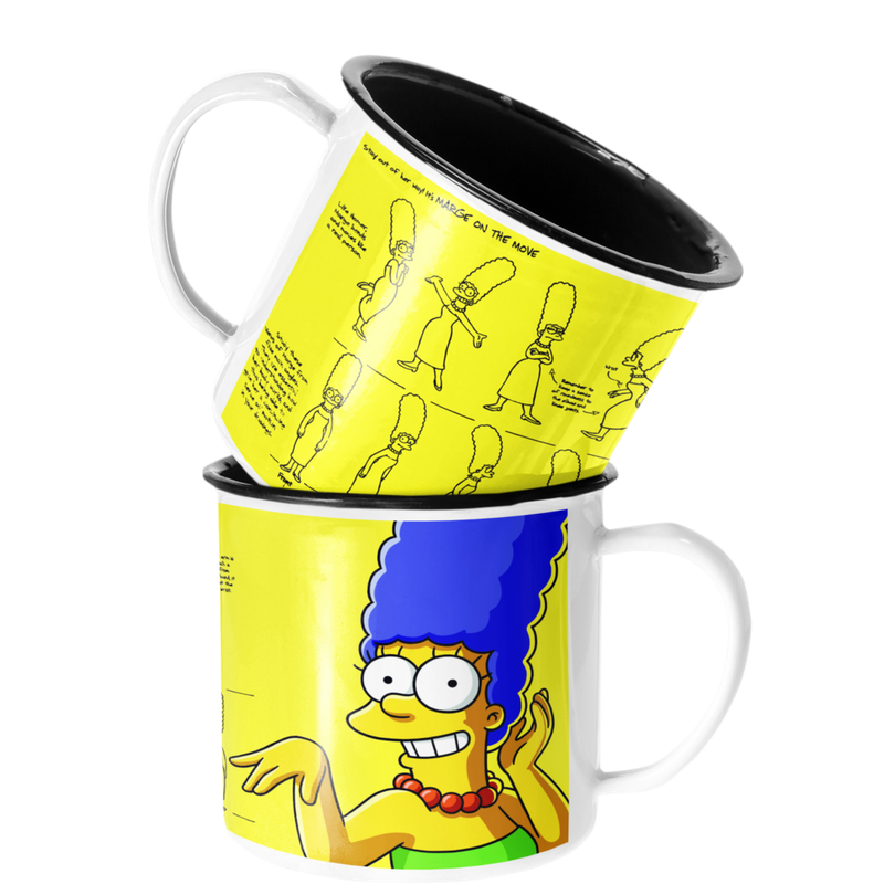 TAZA ENLOZADA LECHERA MARGE SIMPSON LOS SIMPSON - 1