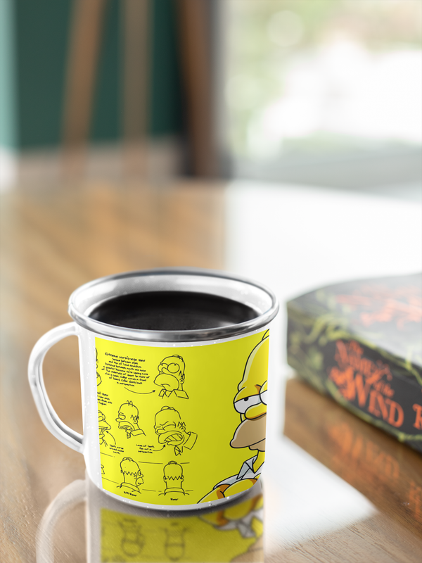 TAZA ENLOZADA LECHERA HOMERO SIMPSON LOS SIMPSON - 4