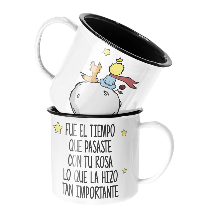 TAZA ENLOZADA LECHERA EL PRINCIPITO AMIGO UNICO ZORRO - 1