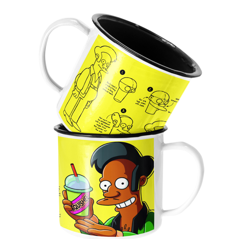 TAZA ENLOZADA LECHERA APU LOS SIMPSON - 1