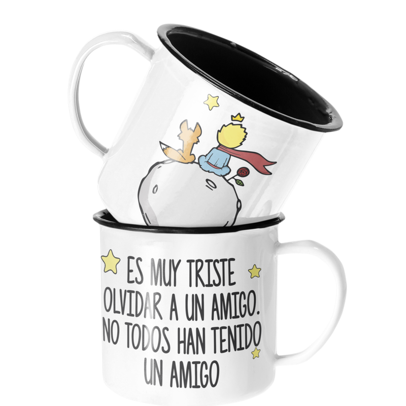 TAZA ENLOZADA LECHERA EL PRINCIPITO OLVIDAR A UN AMIGO ZORRO - 1
